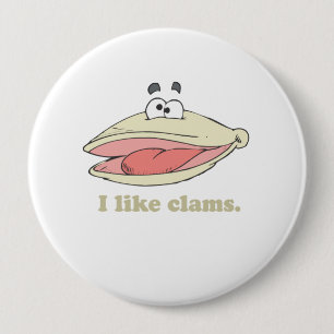 Macaron Rond 10 Cm J'aime des palourdes