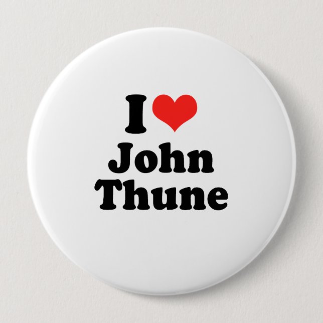 Macaron Rond 10 Cm J'aime John Thune (Devant)