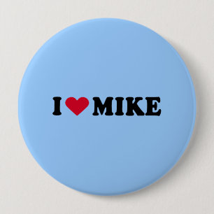 MACARON ROND 10 CM J'AIME MIKE
