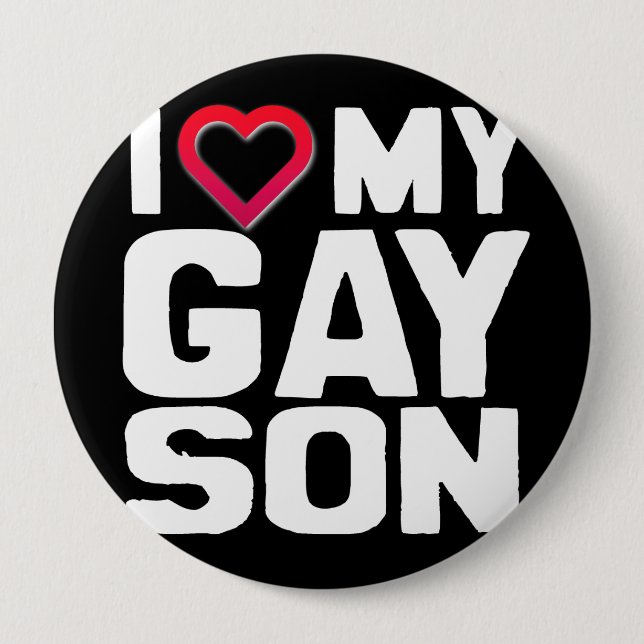 Macaron Rond 10 Cm J'AIME MON FILS GAY - -.png (Devant)
