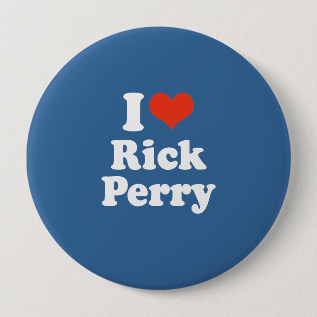 MACARON ROND 10 CM J'AIME RICK PERRY (Devant)