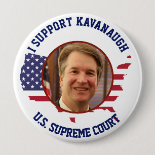 Macaron Rond 10 Cm Je soutiens le drapeau américain de Kavanaugh