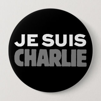 Macaron Rond 10 Cm Je Suis Charlie - je suis noir de Charlie