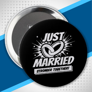Macaron Rond 10 Cm Jeune marié - Couple de lune de miel de mariage -