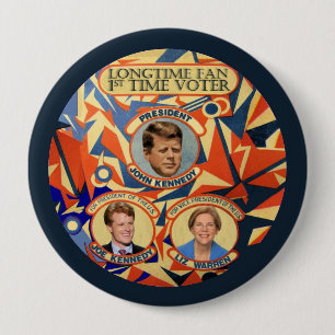 Macaron Rond 10 Cm Joe Kennedy pour le président 2016