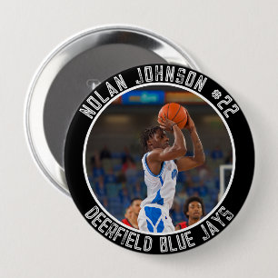 Macaron Rond 10 Cm Jour de match de basket-ball personnalisé avec le