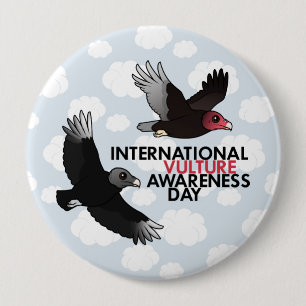 Macaron Rond 10 Cm Jour international de conscience de vautour