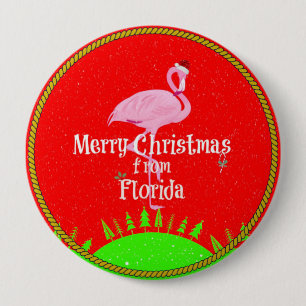 Macaron Rond 10 Cm Joyeux Noël de Floride,