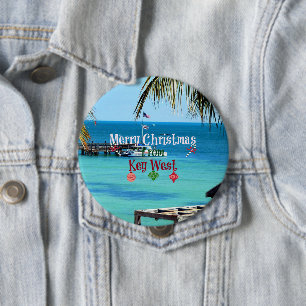 Macaron Rond 10 Cm Joyeux Noël de Key West,