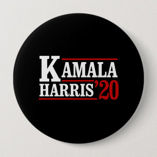 Macaron Rond 10 Cm Kamala Harris pour le président en 2020 - blanc -
