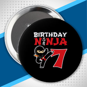 Macaron Rond 10 Cm Kids Birthday Ninja
