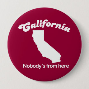 Macaron Rond 10 Cm La Californie - T-shirt de Nobodys d'ici