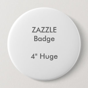 Macaron Rond 10 Cm La coutume de ZAZZLE a imprimé 4" insigne rond