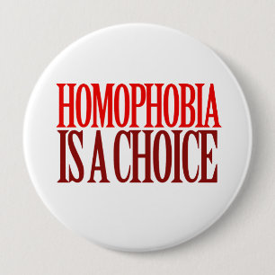 MACARON ROND 10 CM LA HOMOPHOBIE EST UN CHOIX