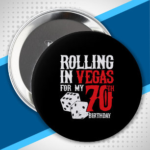Macaron Rond 10 Cm Las Vegas 70e Birthday Party