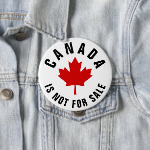Macaron Rond 10 Cm Le Canada n'est pas à vendre