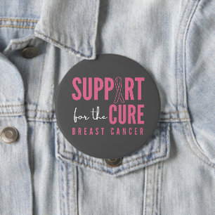 Macaron Rond 10 Cm le cancer du sein. le soutien pour la guérison. Ba