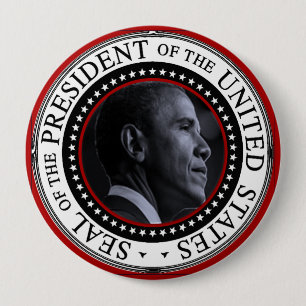 Macaron Rond 10 Cm Le sceau présidentiel de Barack Obama