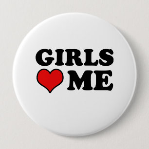 Macaron Rond 10 Cm Les filles m'aiment