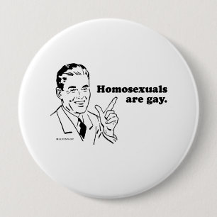 Macaron Rond 10 Cm Les homosexuels sont gais