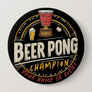Macaron Rond 10 Cm Ligue de bières Ping Pong Personnalisée