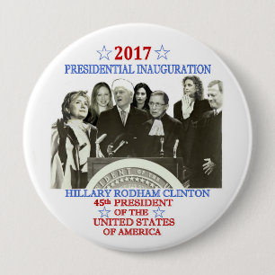 Macaron Rond 10 Cm L'inauguration 2017 de Hillary
