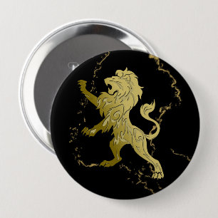 Macaron Rond 10 Cm Lion Royal Doré
