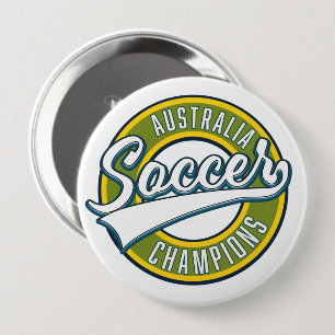 Macaron Rond 10 Cm Logo des champions australiens de football.
