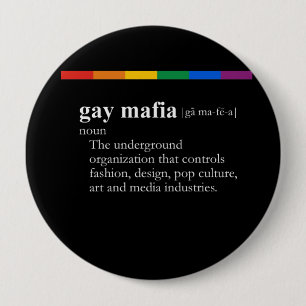 MACARON ROND 10 CM MAFIA GAIE