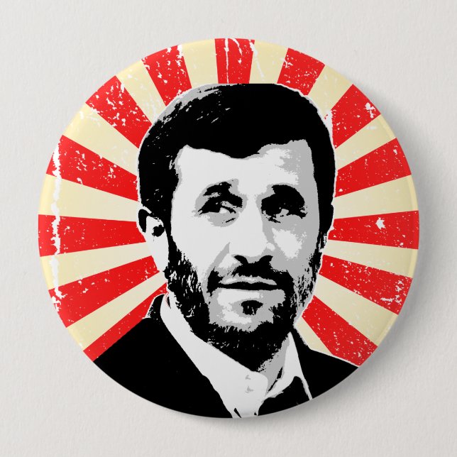 Macaron Rond 10 Cm Mahmoud Ahmadinejad (Devant)