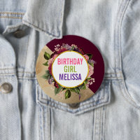 Marbre d'or et fleurs de Bourgogne Fille d'anniver