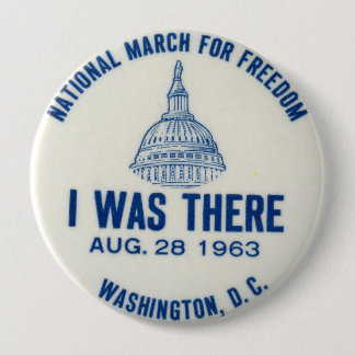 Macaron Rond 10 Cm marche sur le bouton de Washington 1963