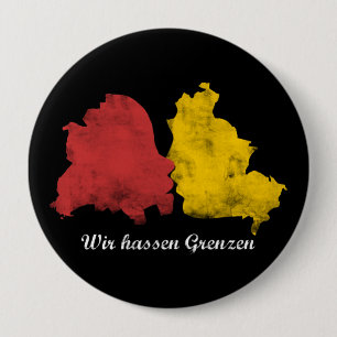 Macaron Rond 10 Cm Mauerfall - Wir hassen Grenzen