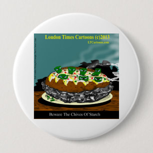 Macaron Rond 10 Cm Méfiez-Vous De La Ciboulette De Pomme De Terre Amu