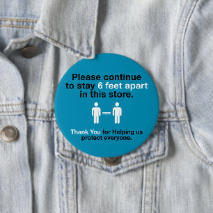 Macaron Rond 10 Cm Merci Pour Pratiquer La Distance Sociale