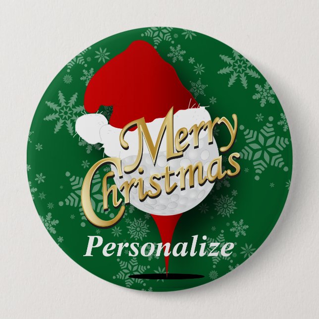 Macaron Rond 10 Cm Merveilleux Christmas Golf Ball (Devant)