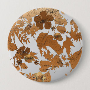 Macaron Rond 10 Cm Mes fleurs de jardin III