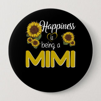 Macaron Rond 10 Cm Mimi Venin | Happiness Is Being A MiMi Sunflower