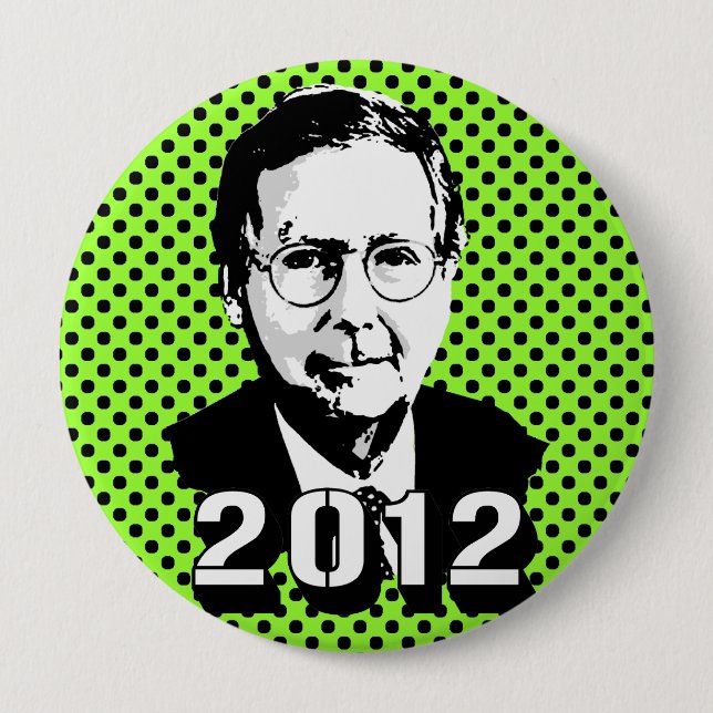 Macaron Rond 10 Cm Mitch Mcconnell 2012 (Devant)