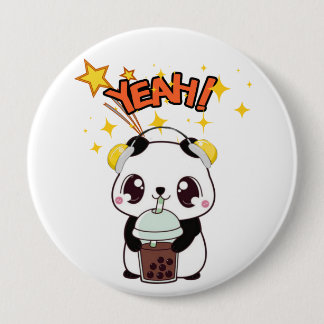 Macaron Rond 10 Cm Mon Panda de Fête Mignon