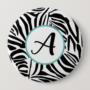 Macaron Rond 10 Cm Motif Zèbre