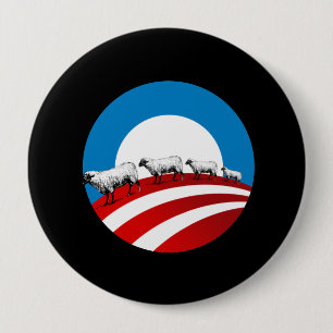 Macaron Rond 10 Cm Moutons d'Obama