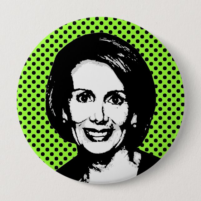 Macaron Rond 10 Cm Nancy Pelosi 2 (Devant)