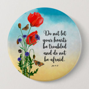 Macaron Rond 10 Cm Ne laissez pas votre coeur troublé