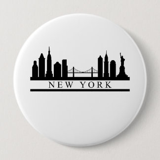 Macaron Rond 10 Cm New York Skyline