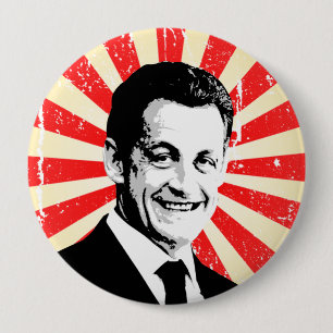 Macaron Rond 10 Cm Nicolas Sarkozy