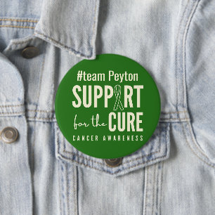 Macaron Rond 10 Cm nom personnalisé de conscience du cancer Boutons