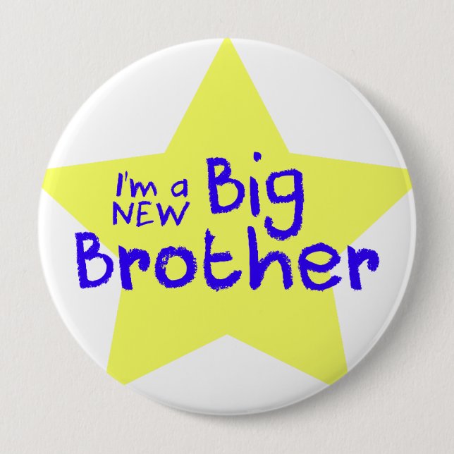 Macaron Rond 10 Cm Nouvelle brosse de Big Brother (Devant)