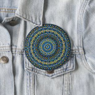 Macaron Rond 10 Cm Nuit étoilée de Van Gogh Abstrait Groovy Bohème Ma