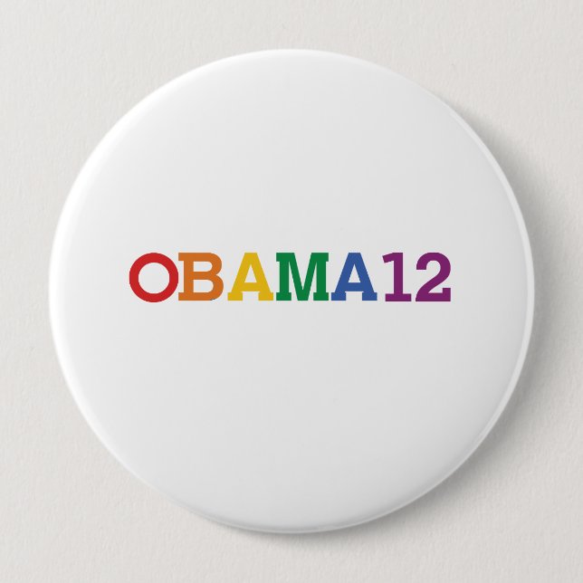 Macaron Rond 10 Cm OBAMA 12 RAINBOW -.png (Devant)